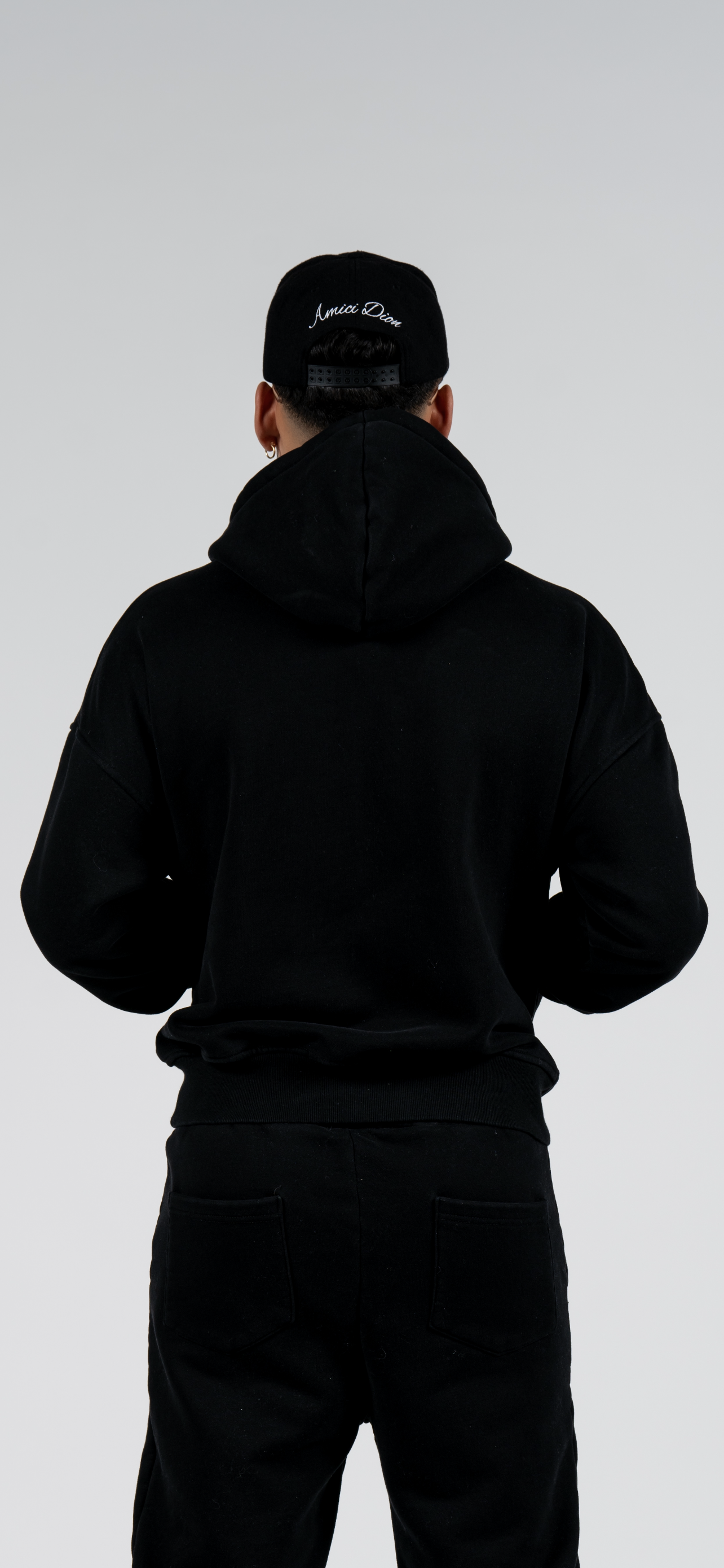 "Black" AD Quarter-Zip Hoodie